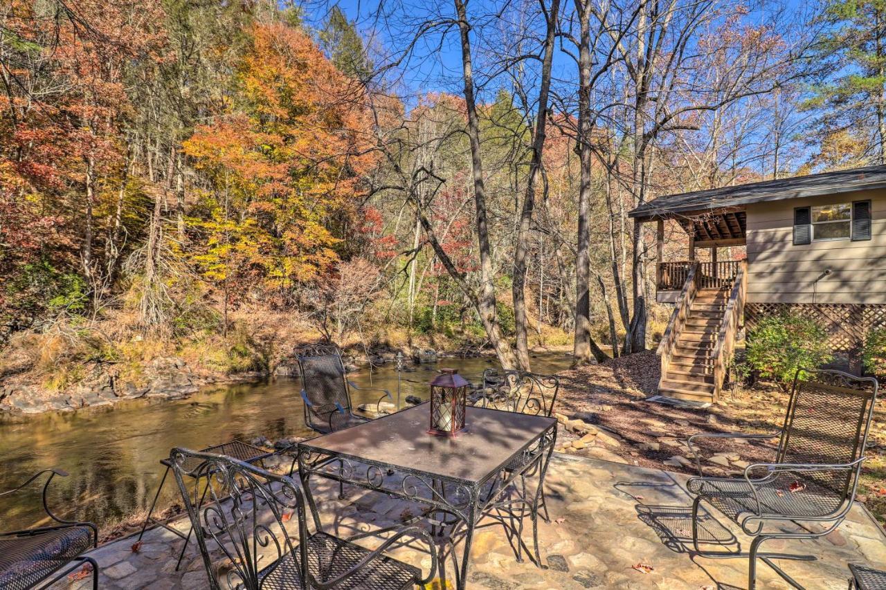 فيلا Creekside Retreat With Deck, 18 Miles To Wolf Ridge Weaverville المظهر الخارجي الصورة