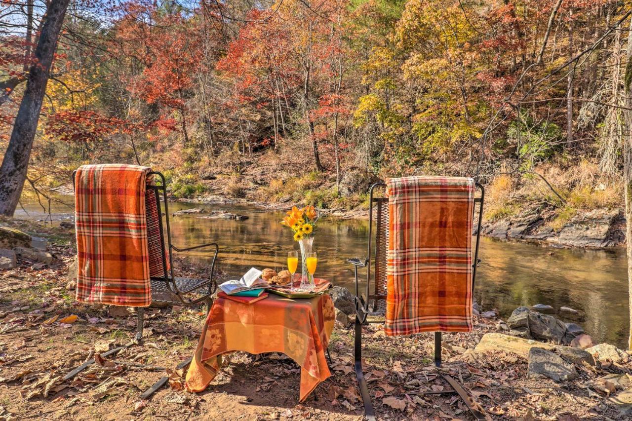 فيلا Creekside Retreat With Deck, 18 Miles To Wolf Ridge Weaverville المظهر الخارجي الصورة