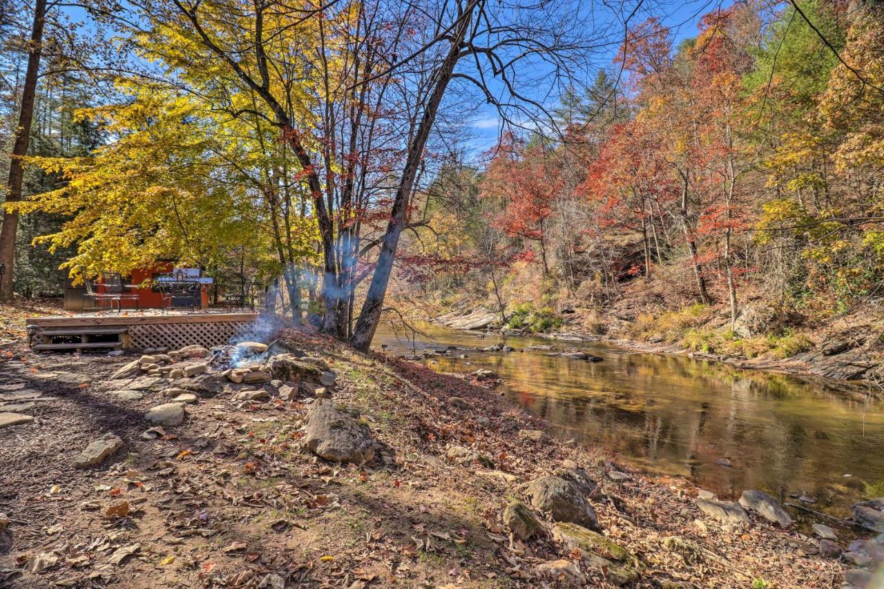 فيلا Creekside Retreat With Deck, 18 Miles To Wolf Ridge Weaverville المظهر الخارجي الصورة