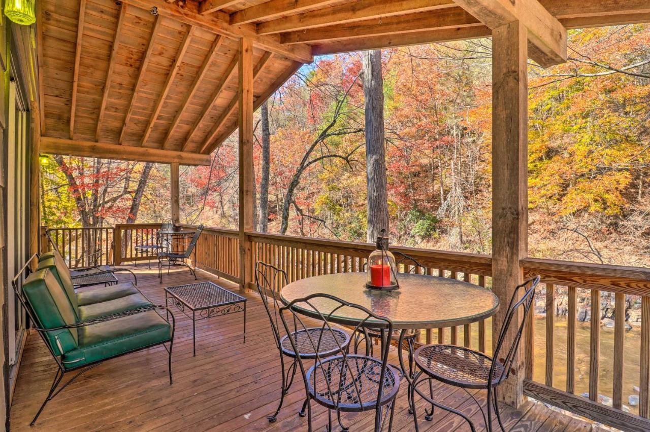 فيلا Creekside Retreat With Deck, 18 Miles To Wolf Ridge Weaverville المظهر الخارجي الصورة