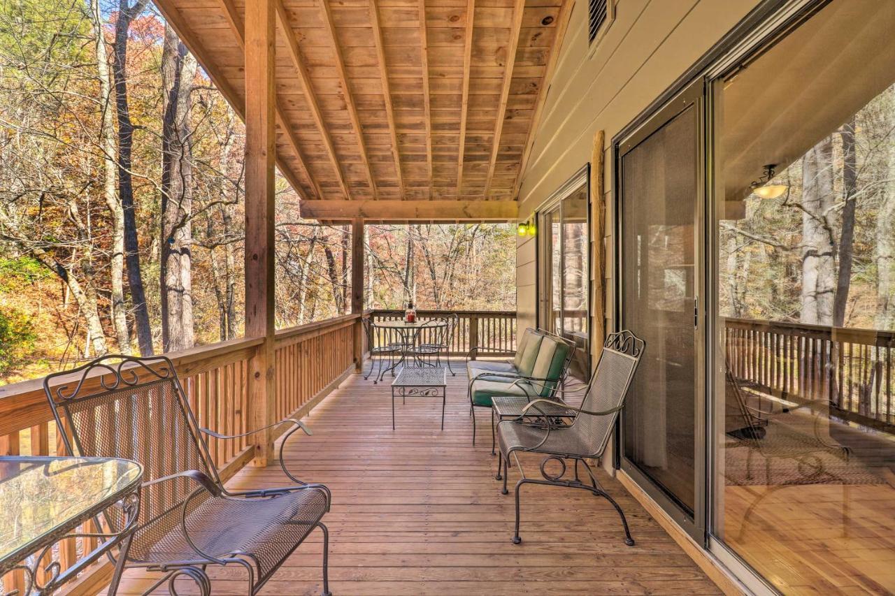 فيلا Creekside Retreat With Deck, 18 Miles To Wolf Ridge Weaverville المظهر الخارجي الصورة