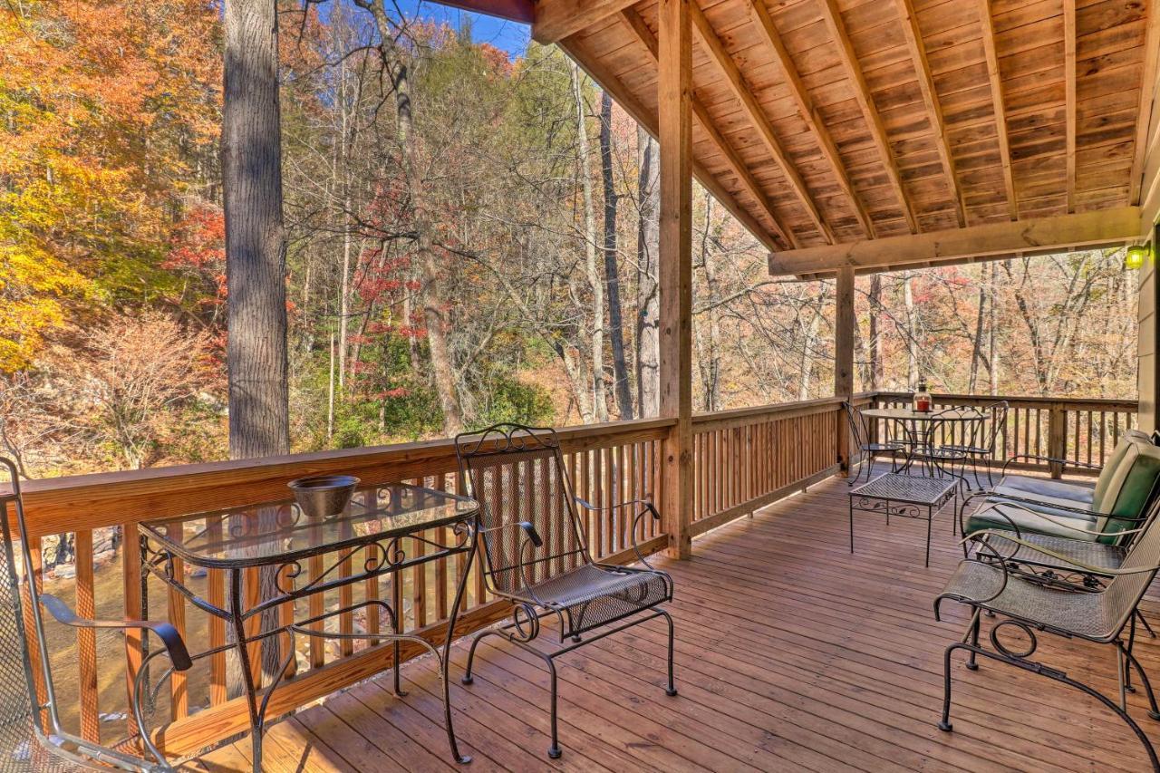 فيلا Creekside Retreat With Deck, 18 Miles To Wolf Ridge Weaverville المظهر الخارجي الصورة