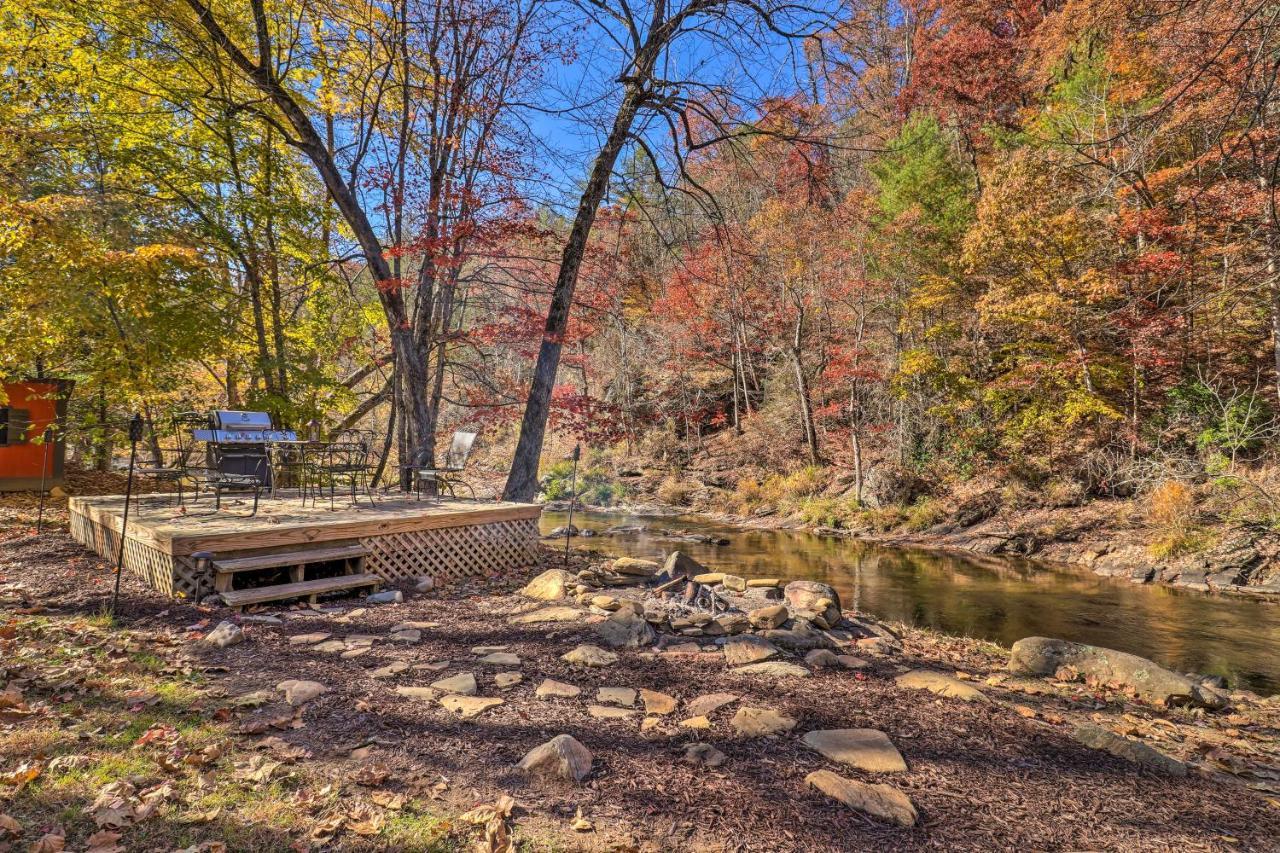 فيلا Creekside Retreat With Deck, 18 Miles To Wolf Ridge Weaverville المظهر الخارجي الصورة